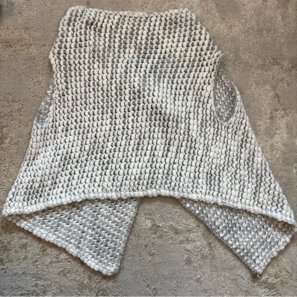 Sarah Pacini ‘Chine Cardigan’ Textured Knit Wool Blend Vest One Size - Picture 8 of 11